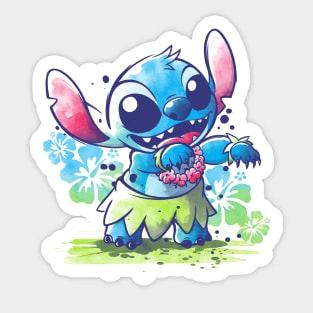 Hula dance experiment Sticker